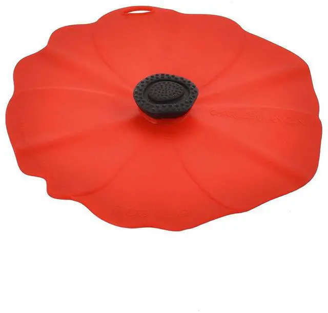Main image of Poppy Silicone Lid for Food Storage and Cooking - Airtight Seal on Any Smooth Rim Surface - BPA-Free - Oven, Microwave, Freezer, Stovetop and Dishwasher Safe (6 Inch)