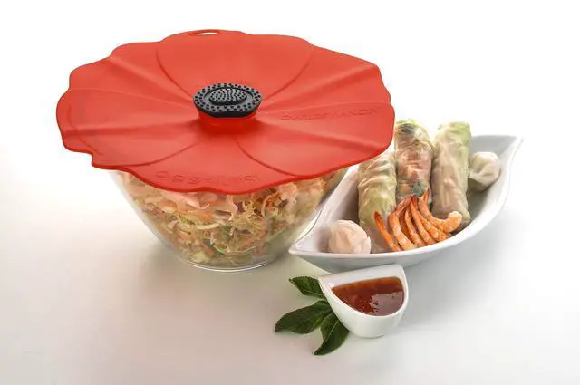 Alt view image 7 of 7 - Poppy Silicone Lid for Food Storage and Cooking - Airtight Seal on Any Smooth Rim Surface - BPA-Free - Oven, Microwave, Freezer, Stovetop and Dishwasher Safe (6 Inch)
