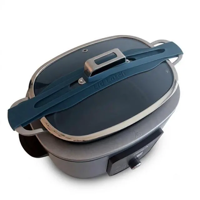 Alt view image 2 of 5 - Lid Latch Silicone Straps for Ninja Slow Cookers (2-Pack) Custom Fit for Foodi PossibleCooker Pro 8.5 Qt & Everyday PossibleCooker Pro 6.5 Qt Spill-Proof Lid Lock for Travel & Potlucks