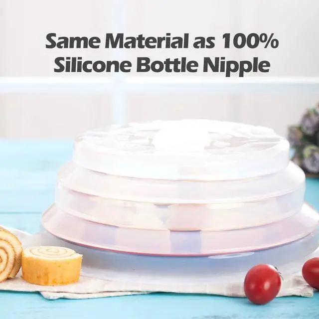 Alt view image 2 of 7 - Microwave Splatter Cover - Microwave Cover For Food Silicone Microwave Plate Cover Dish Covers Cover For Microwave Splatter Dishwasher Safe