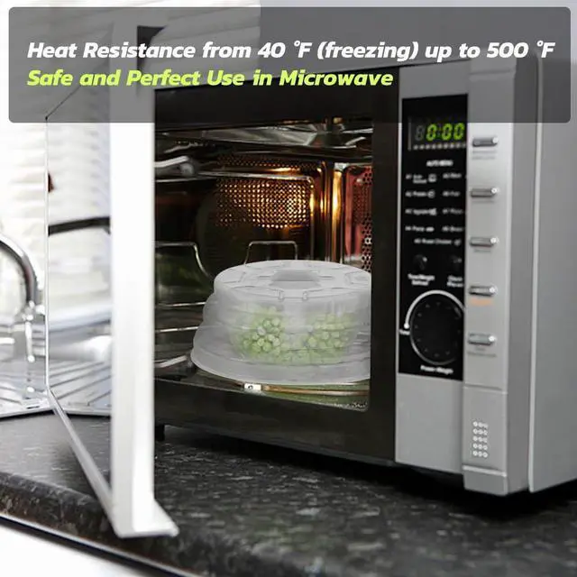 Alt view image 4 of 7 - Microwave Splatter Cover - Microwave Cover For Food Silicone Microwave Plate Cover Dish Covers Cover For Microwave Splatter Dishwasher Safe
