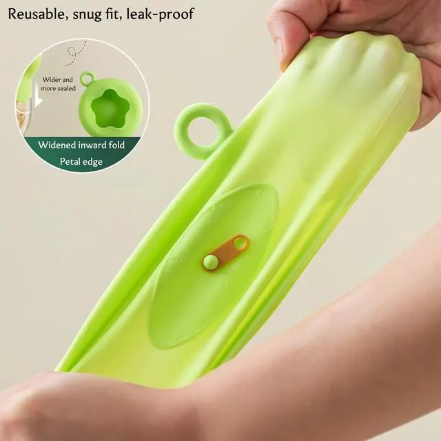 Alt view image 3 of 7 - 6 Pcs Silicone Dustproof and Fresh-keeping Covers Set, Silicone Stretch Lids for Food Storage for Cups/Cans/Jars/Bowls, Reusable Stretch and Seal Lids with Easy-open Pull Tab and Day Indicator