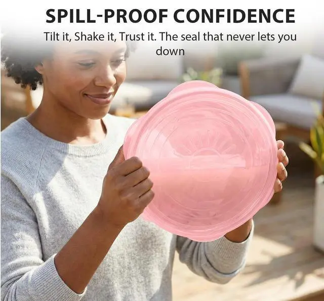 Alt view image 5 of 7 - 12 Pcs Silicone Stretch Lids, Reusable Silicone Bowl Covers for Food Storage, Microwave & Dishwasher Safe, Leak Proof Airtight Seal Tops for Cans, Cups, Jars