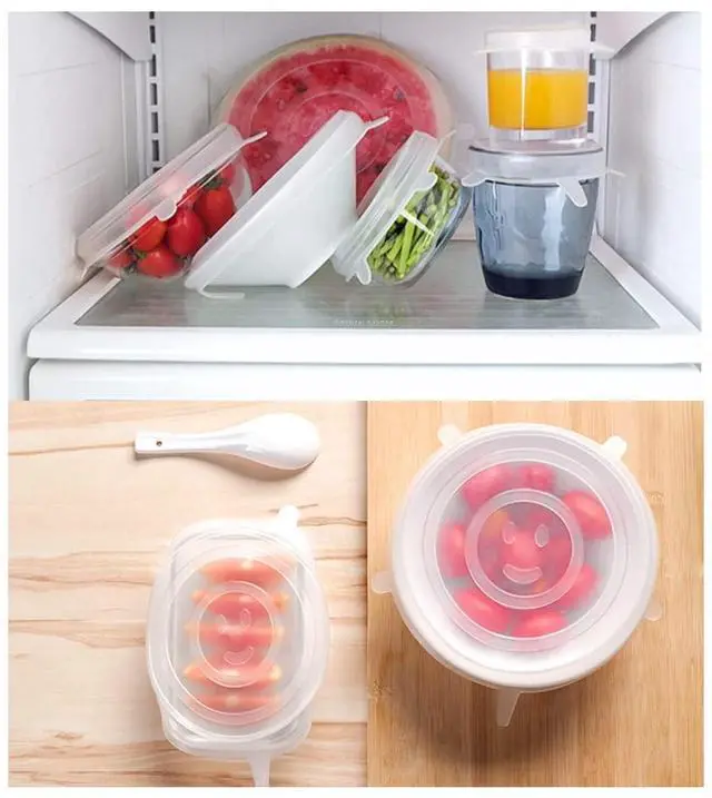 Alt view image 6 of 7 - 24 Pieces Silicone Stretch Lids Reusable Expandable Silicone Can Lids Round Elastic Container Lids Food Storage Covers for Cups, Mugs, Soda, Small Bowl Fruits, Canning (2.6'' Diameter)