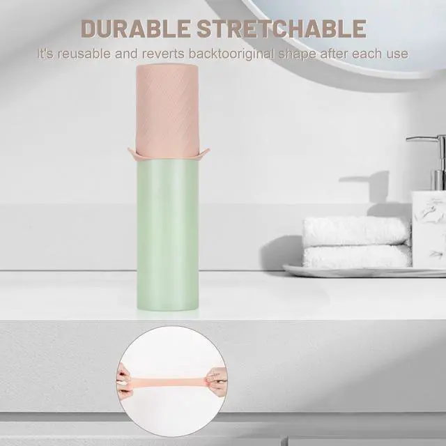 Alt view image 5 of 6 - Bottle Covers for Travel, Leak Proofing, Travel Size Container Silicone toiletry sleeves, Leak Locks Travel Accessories for Shampoo Wash Body Bottles and other beauty and personal care(8pcs)
