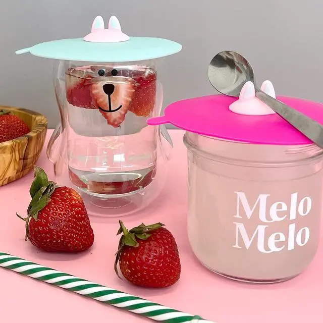 Alt view image 3 of 6 - Silicone Cup Lids, Anti-Dust Airtight Mug Covers for Hot and Cold Beverages (Set of 6), Cat Ears