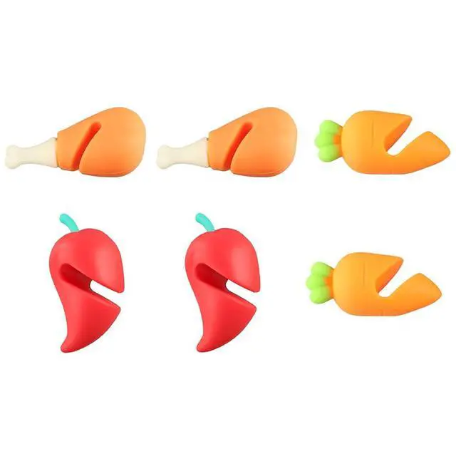 Alt view image 7 of 7 - 6Pcs Spill-proof Lid Lifter,Silicone Lid Spill Stopper Anti Overflow Pot,Cute Heat-resistant Kitchen Gadgets for Soup Pot(Multicolored)