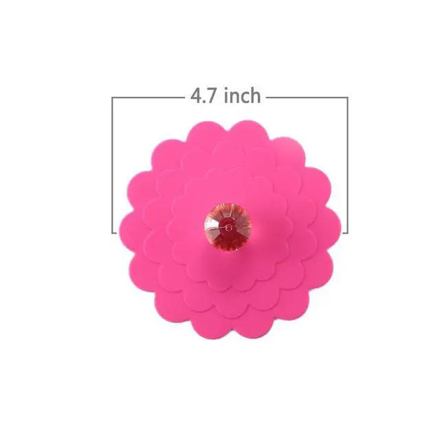 Alt view image 6 of 7 - Set 6 Extra Large Silicone Cup Lid Camping Mug Lid For Tea/ Coffee Mug Covers Universal Cup Lids Outdoor Drink Cover Cup Dust CoverAssorted 6 Colors