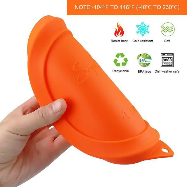 Alt view image 7 of 7 - Round Silicone Storage Cover Lids Replacement for Anchor Hocking and Pyrex Glass Bowls (Container not Included) (4 Size, 8 Pack)