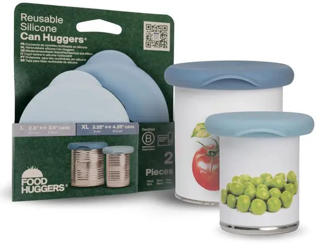 Main image of Silicone Can Covers Set of 2 | Reusable Food Grade Silicone Lids for Cans | Airtight Seal Keeps Food Fresh | Eco-Friendly Jar Sealer & Storage Solution | BPA Free Canned Pet Meal Sealer