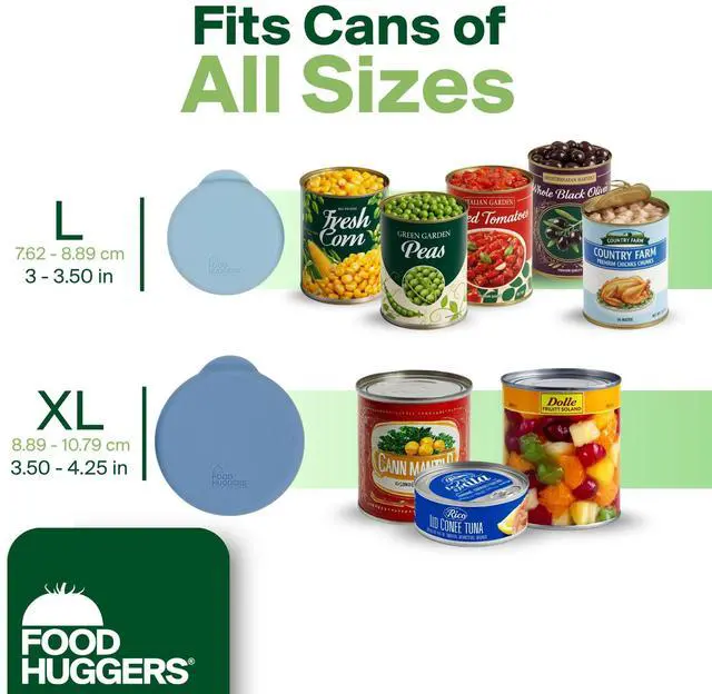 Alt view image 3 of 7 - Silicone Can Covers Set of 2 | Reusable Food Grade Silicone Lids for Cans | Airtight Seal Keeps Food Fresh | Eco-Friendly Jar Sealer & Storage Solution | BPA Free Canned Pet Meal Sealer