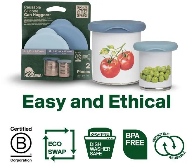 Alt view image 2 of 7 - Silicone Can Covers Set of 2 | Reusable Food Grade Silicone Lids for Cans | Airtight Seal Keeps Food Fresh | Eco-Friendly Jar Sealer & Storage Solution | BPA Free Canned Pet Meal Sealer
