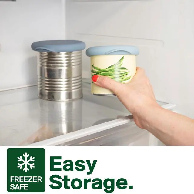 Alt view image 7 of 7 - Silicone Can Covers Set of 2 | Reusable Food Grade Silicone Lids for Cans | Airtight Seal Keeps Food Fresh | Eco-Friendly Jar Sealer & Storage Solution | BPA Free Canned Pet Meal Sealer
