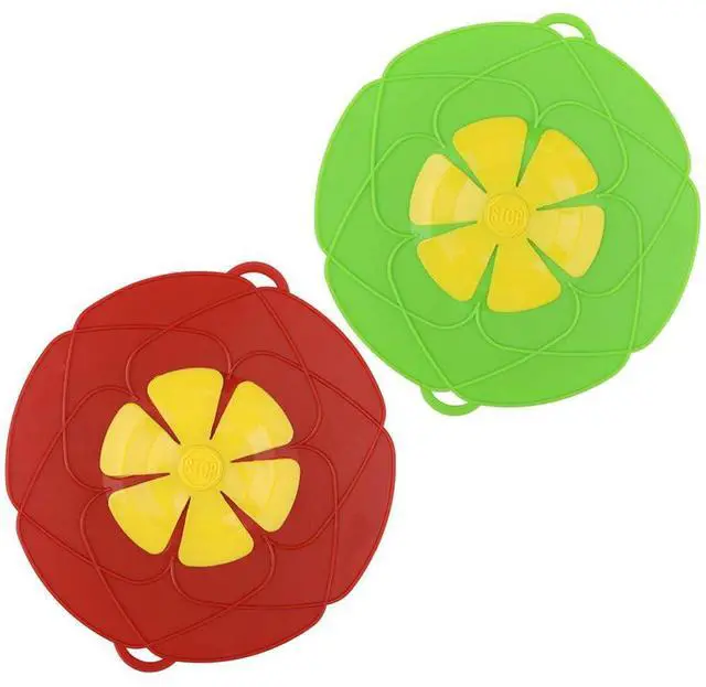 Main image of 2 Pack Silicone Spill Stopper Lid, 10.2" Boil Over Safeguard, Splatter Guard Cover for Pots Pans, Food Grade Silicone Multi-Function Kitchen Tool, BPA Free Microwave Dishwasher Safe