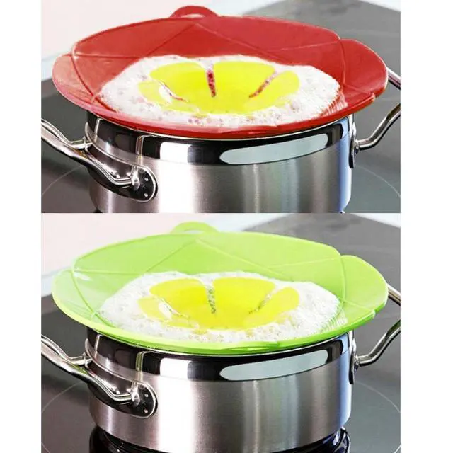 Alt view image 3 of 7 - 2 Pack Silicone Spill Stopper Lid, 10.2" Boil Over Safeguard, Splatter Guard Cover for Pots Pans, Food Grade Silicone Multi-Function Kitchen Tool, BPA Free Microwave Dishwasher Safe