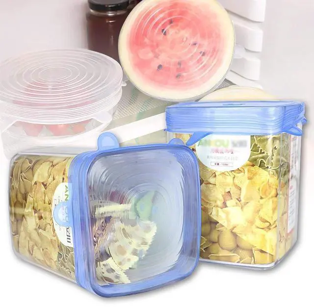 Alt view image 5 of 7 - Silicone Stretch Lids, Durable & Eco-Friendly Elastic Lids