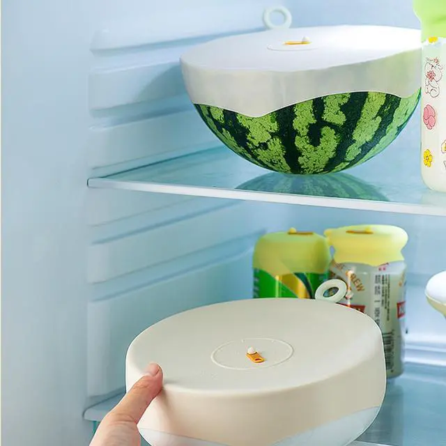 Alt view image 7 of 7 - Silicone Stretch Lids for Food Storage, Reusable Stretch and Seal Lids with Easy-open Pull Tab and Day Indicator, 6 Pcs Silicone Dustproof and Fresh-keeping Covers Set for Cups/Cans/Jars/Bowls