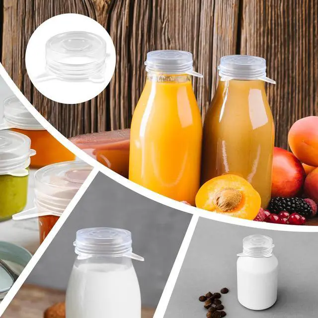 Alt view image 5 of 7 - 6 Pcs Small Silicone Stretch Lids Reusable Silicone Stretch Cover 3 Sizes Fit to 1.2 Inch to 2.4 Inch Small Jars, Food Cans, Bottles