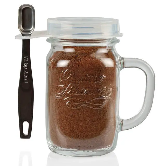 Alt view image 5 of 7 - 4 Pack Silicone Mason Jar Lids with Utensil Holder Same Mold & Fit No Straw Hole + PullTab