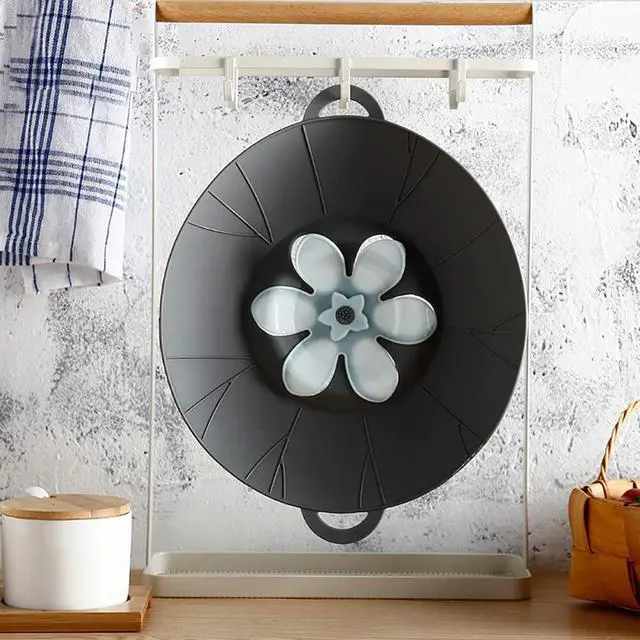 Alt view image 5 of 7 - 3pcs Silicone Lid Set, Microwave Splatter Cover, Reusable Heat Resistant Lids, Boil Safeguard, Spill Stopper, Multi-Function Kitchen Covers, Fridge Dishwasher Safe
