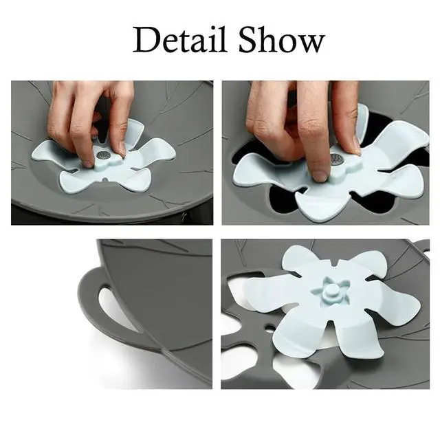 Alt view image 6 of 7 - 3pcs Silicone Lid Set, Microwave Splatter Cover, Reusable Heat Resistant Lids, Boil Safeguard, Spill Stopper, Multi-Function Kitchen Covers, Fridge Dishwasher Safe