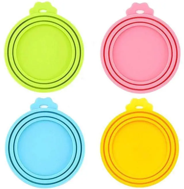 Main image of Pack Pet Dog Food Can Lids, Silicone Cat Food Can Covers for Canned Goods, Universal Reusable Lids Tops & Savers Caps for 3 Standard Sizes, BPA Free
