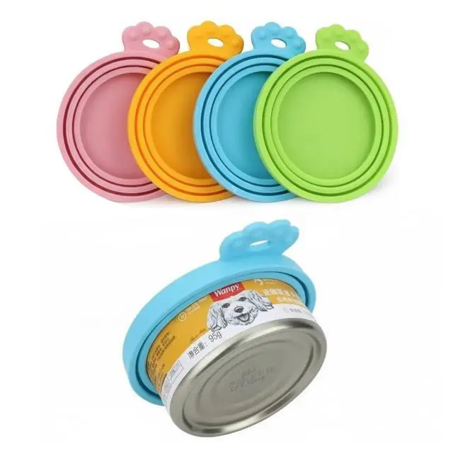 Alt view image 6 of 6 - Pack Pet Dog Food Can Lids, Silicone Cat Food Can Covers for Canned Goods, Universal Reusable Lids Tops & Savers Caps for 3 Standard Sizes, BPA Free