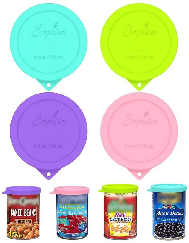 Main image of inch Silicone Can Lids, Reusable Food Saver for Canned Goods
