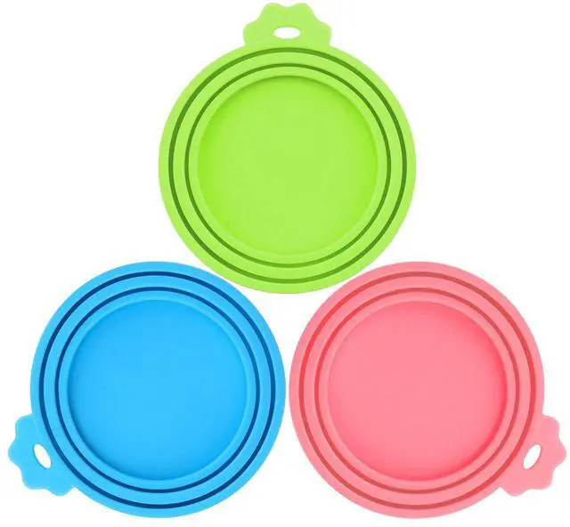 Main image of Pet Food Can Covers-Comtim 3 Pack Silicone Can Lids Caps for Dog Cat Wet Food,Universal Size Fit Most Standard Size Canned Dog and Cat Food
