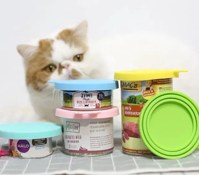 Alt view image 5 of 7 - Pet Food Can Covers-Comtim 3 Pack Silicone Can Lids Caps for Dog Cat Wet Food,Universal Size Fit Most Standard Size Canned Dog and Cat Food