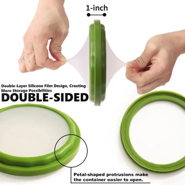 Alt view image 4 of 7 - Silicone Food Storage Containers, 4Pcs Avocado Saver Produce Holder