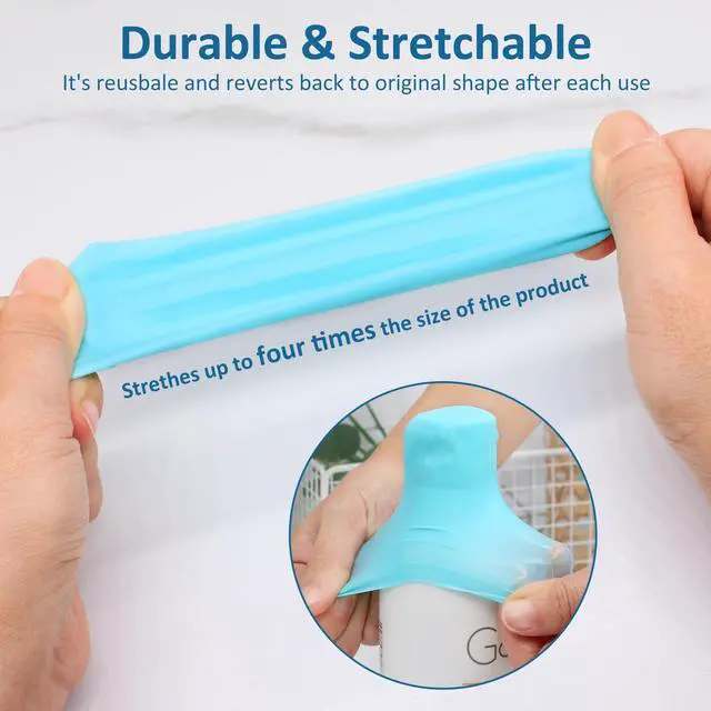 Alt view image 6 of 7 - Pack Travel Essentials Accessories Silicone Bottle Covers, Cruise Essentials, Beach Vacation Essentials for Women Men, Elastic Sleeves for Leak Proofing, Fit Travel Size Bottles Toiletries