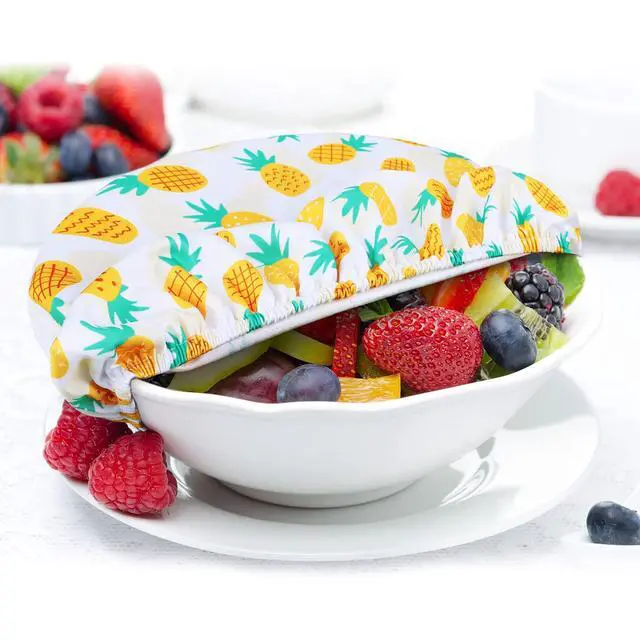 Alt view image 5 of 7 - Reusable Bowl Covers for Bread Proofing Stretch Cloth Fabric Halloween Summer Style Bowl Covers with Elastic Bread Sourdough Lids for Food Storage and Food Preservation