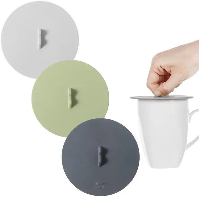 Main image of Silicone Lids for Cups, Silicone Cup Covers, Colored Universal Cup Lids, Reusable Mug Cover, Food Grade Dust-proof Airtight Seal Lids for Mugs Tea Cups Coffee Cup