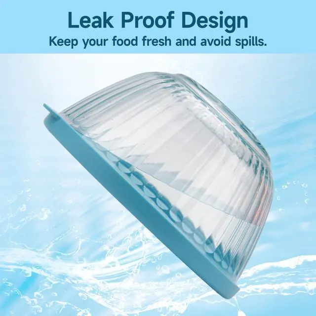 Alt view image 5 of 7 - 2 Pack Silicone Replacement Lids Only Fit for Pyrex 7401-S 3-Cup Sculpted Glass Mixing Bowls, Small Size Silicone Covers, Dishwasher & Microwave Safe