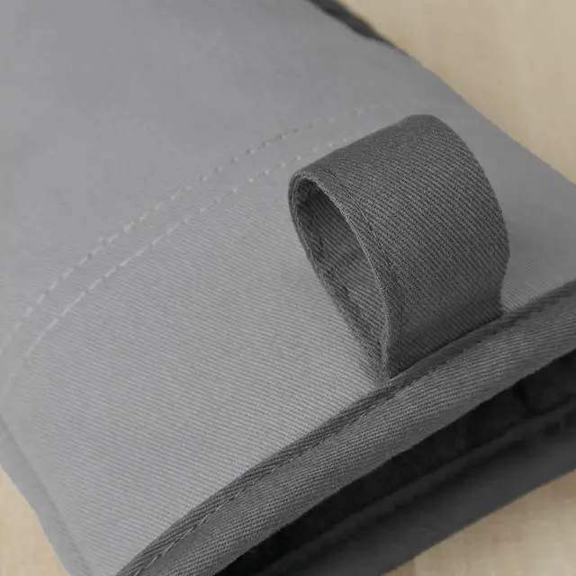 Alt view image 4 of 7 - Beacon Two-Tone Non-Slip Mini Oven Mitt Set, Cool Grey/Frost Grey, 5.5"x8", 2 Piece