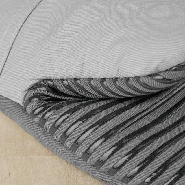 Alt view image 3 of 7 - Beacon Two-Tone Non-Slip Mini Oven Mitt Set, Cool Grey/Frost Grey, 5.5"x8", 2 Piece