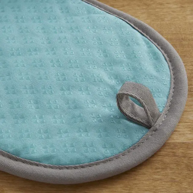 Alt view image 3 of 5 - Asteroid Pot Holder 2-Pack Set, Aqua, 6.5"x10"