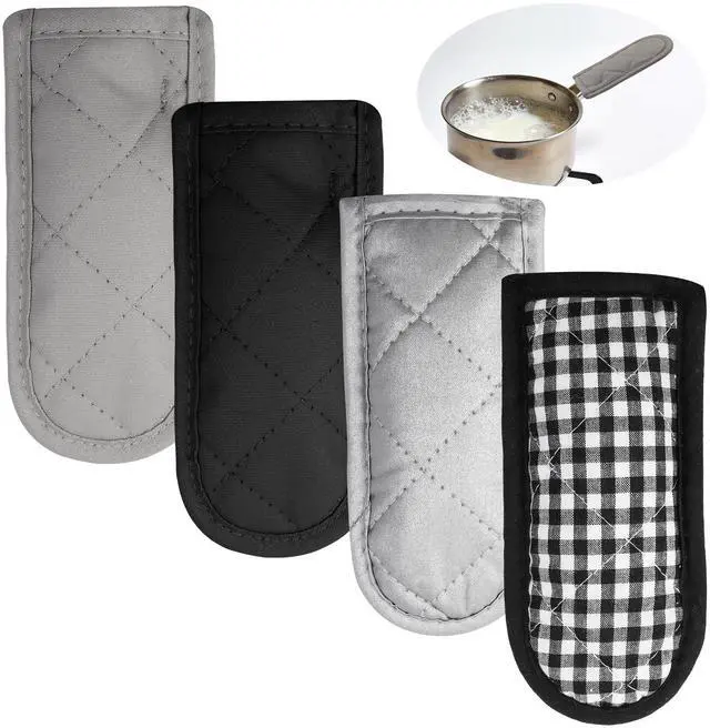 Main image of Cast Iron Handle Cover 4 Pcs Cast Iron Skillet Handle Covers Heat Resistant Lodge Handle Cover for Kitchen