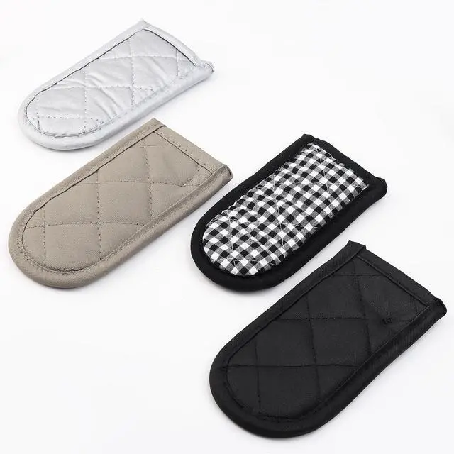 Alt view image 2 of 7 - Cast Iron Handle Cover 4 Pcs Cast Iron Skillet Handle Covers Heat Resistant Lodge Handle Cover for Kitchen
