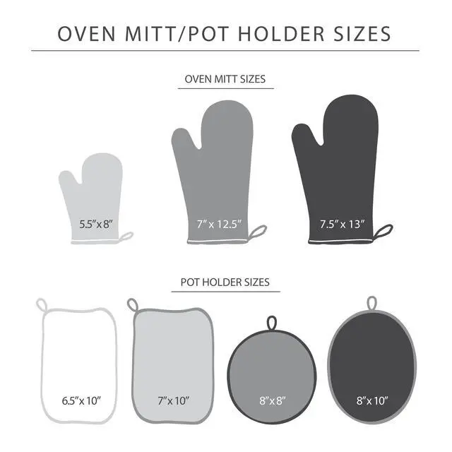 Alt view image 6 of 6 - Asteroid Mini Oven Mitt Set, 5.5"x8", Pistachio, 2 Piece