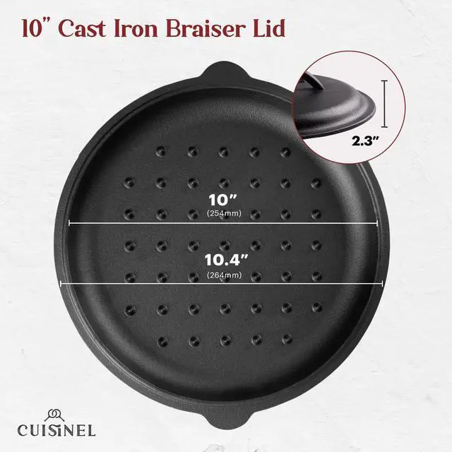 Alt view image 2 of 7 - Fits 10"-Inch Lodge Skillet Frying Pans or Braiser + Silicone Handle Holder + Care Guide - 25.4-cm Pre-Seasoned Universal Replacement Cover - Indoor/Outdoor, Fire, BBQ Safe