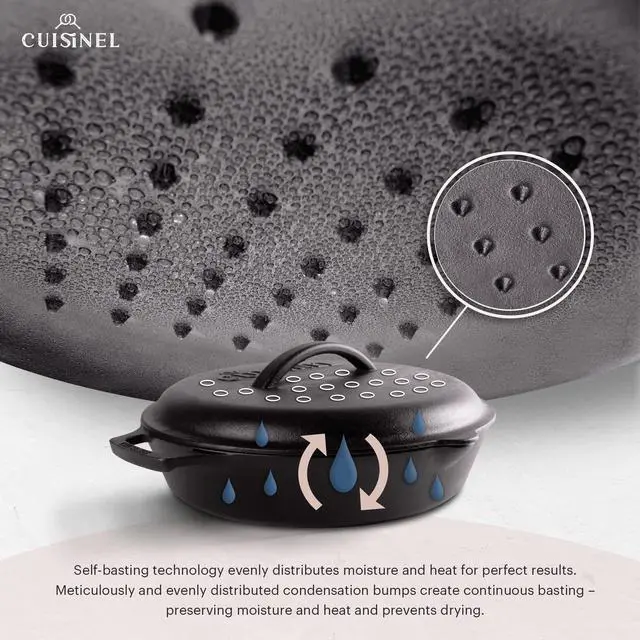 Alt view image 4 of 7 - Fits 10"-Inch Lodge Skillet Frying Pans or Braiser + Silicone Handle Holder + Care Guide - 25.4-cm Pre-Seasoned Universal Replacement Cover - Indoor/Outdoor, Fire, BBQ Safe
