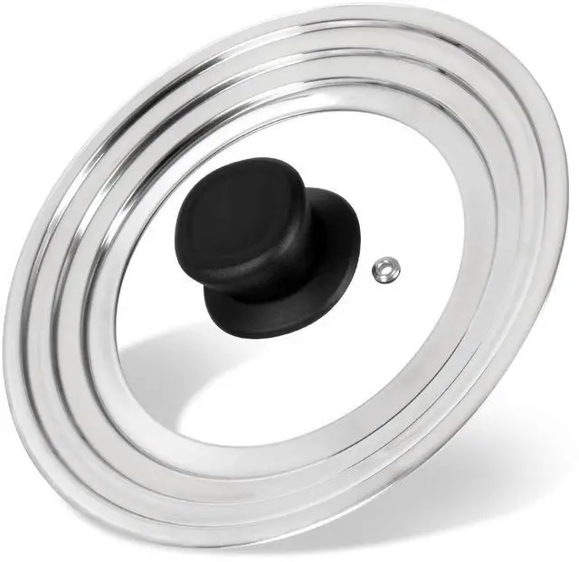Main image of Universal Lid for Pots and Pans Skillets, Stainless Steel Pan Cover Fits 6-7-8 Inch Cookware,Replacement Frying Pan Cover, Cast Iron Skillet Pot Lids with Heat Resistant Knob