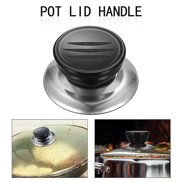 Alt view image 7 of 7 - Pot Lid Knobs, 10 Pieces Replacement Pot Lid Top Knobs, Kitchen Cookware Lid Replacement Knobs, Universal Pot Lid Grip, Pot Lid Knob Handle, Suitable for Casserole Glass Pot Lid Knobs