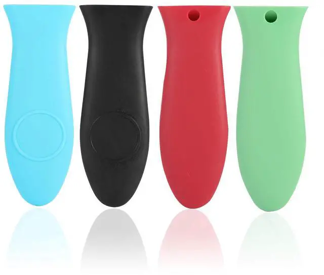 Main image of Silicone Hot Handle Holder - Potholder for Cast Iron Skillets & Frying Pans - Heat Resistant Sleeve Grip Handle Cover, Red, Black, Blue, Green