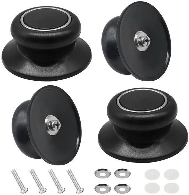 Main image of PCS Pot Lid Top Replacement Knob Universal Pot Lid Knob Handle, Heat Resistant and Prevent Static Electricity, Universal Pot Lid Knob Top Replacement Pan Easy Installation