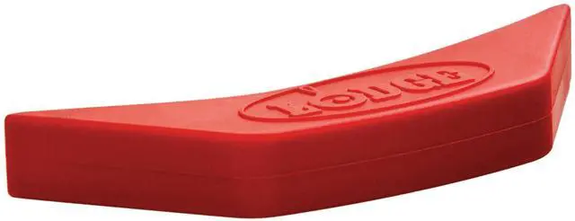 Main image of Silicone Assist Handle Holder - Dishwasher Safe Hot Handle Holder Designed for Traditional Lodge Cast Iron Dual Handle Products - Reusable Heat Protection Up to 450° - Red