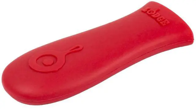 Main image of Silicone Hot Handle Holder - Heat-Resistant Cast Iron Skillet Handle Cover for Pans 9 Inches & Larger - Dishwasher-Friendly Silicone Hot Grip Sleeve - Reusable Skillet Accessory - Red