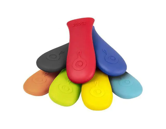 Alt view image 2 of 4 - Silicone Hot Handle Holder - Heat-Resistant Cast Iron Skillet Handle Cover for Pans 9 Inches & Larger - Dishwasher-Friendly Silicone Hot Grip Sleeve - Reusable Skillet Accessory - Red